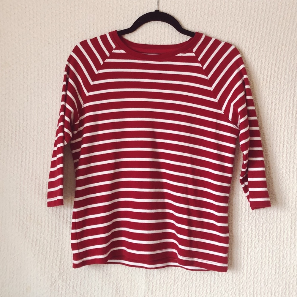 Red and White Striped Shirt